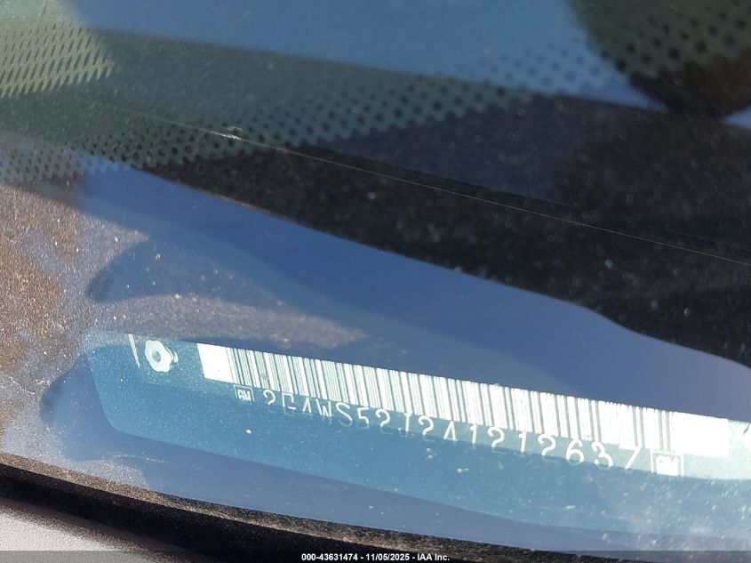 2004 Buick Century VIN: 2G4WS52J241212637 Lot: 43631474