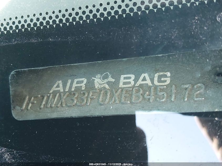 1999 Ford F-350 Lariat/Xl/Xlt VIN: 1FTWX33F0XEB45172 Lot: 43631549