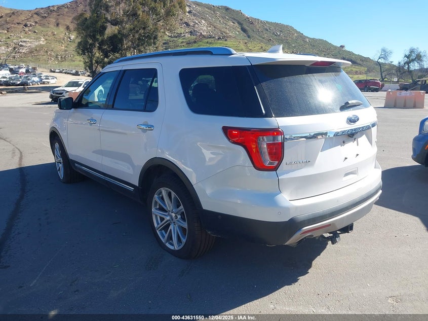 Vin: 1fm5k8fh3hga62079, lot: 44126680, ford explorer limited 20173