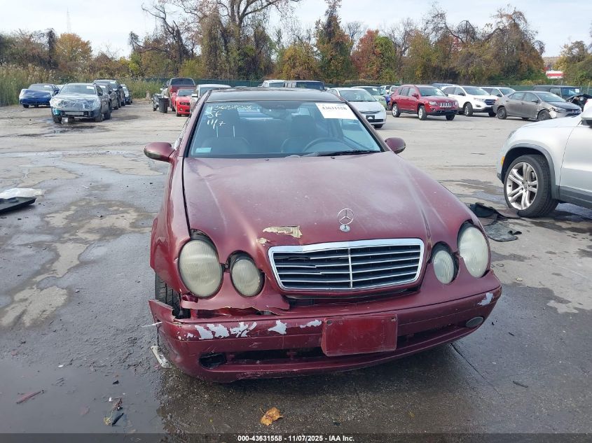 2002 Mercedes-Benz Clk 430 VIN: WDBLJ70G22T099940 Lot: 43631558