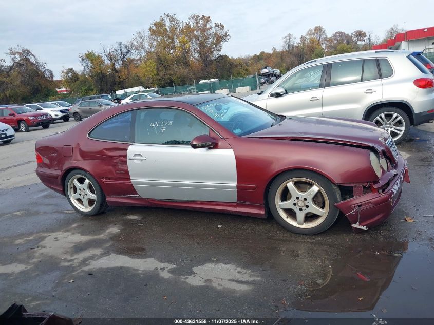 2002 Mercedes-Benz Clk 430 VIN: WDBLJ70G22T099940 Lot: 43631558