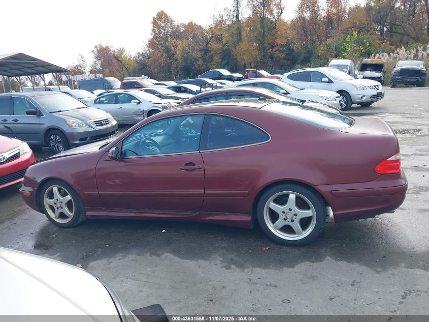 2002 Mercedes-Benz Clk 430 VIN: WDBLJ70G22T099940 Lot: 43631558