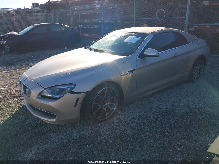 2012 BMW 650I VIN: WBALZ3C50CDL72685 Lot: 43631588
