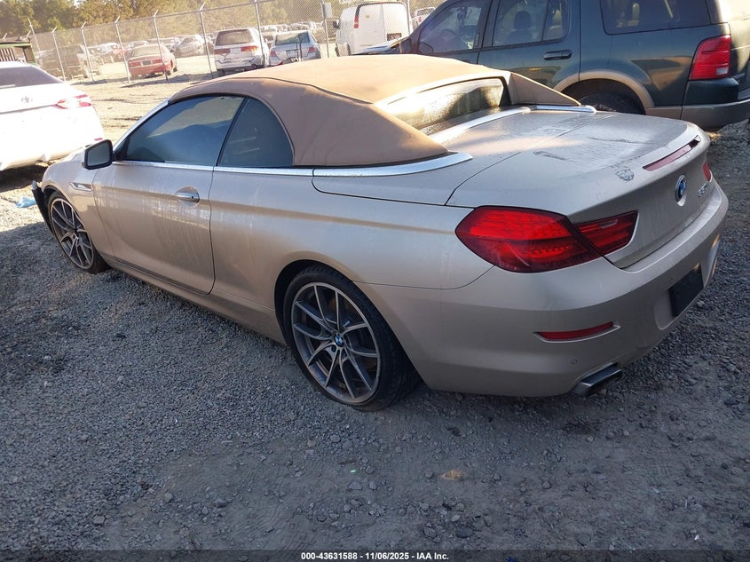 2012 BMW 650I VIN: WBALZ3C50CDL72685 Lot: 43631588