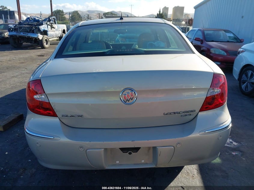 2008 Buick Lacrosse Cxl VIN: 2G4WD582681253661 Lot: 43631604