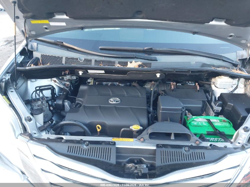 2011 Toyota Sienna Limited VIN: 5TDDK3DC1BS027662 Lot: 43631626