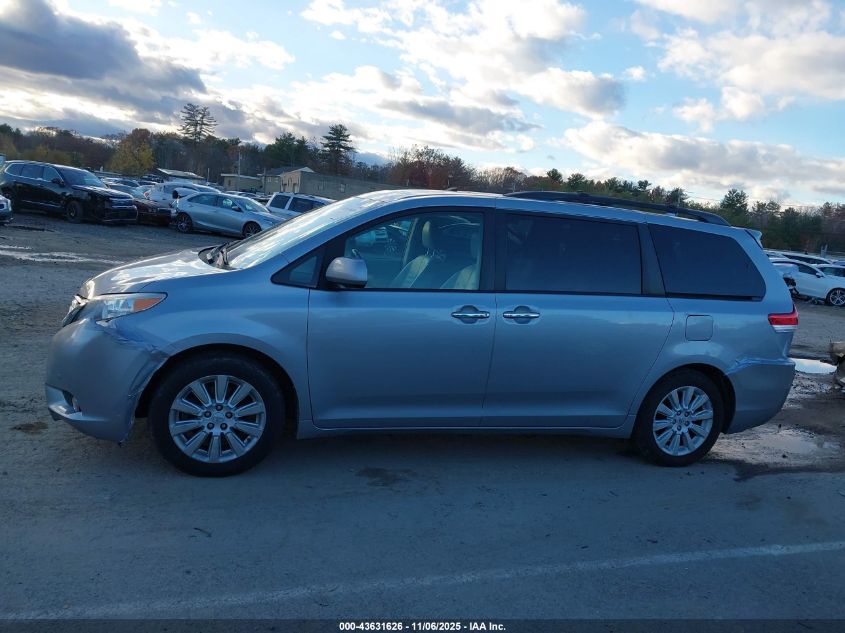 2011 Toyota Sienna Limited VIN: 5TDDK3DC1BS027662 Lot: 43631626