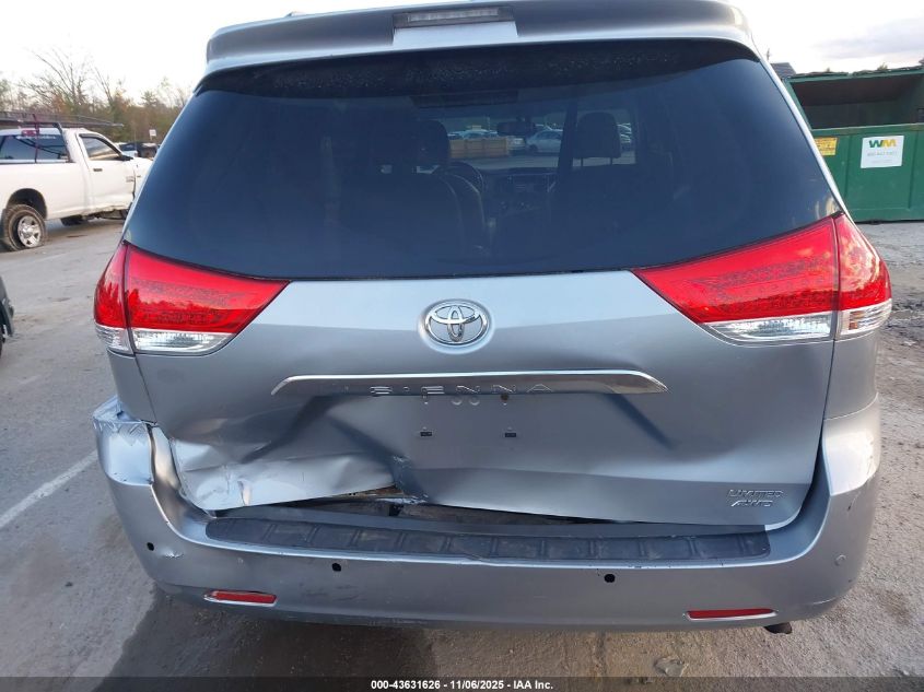 2011 Toyota Sienna Limited VIN: 5TDDK3DC1BS027662 Lot: 43631626