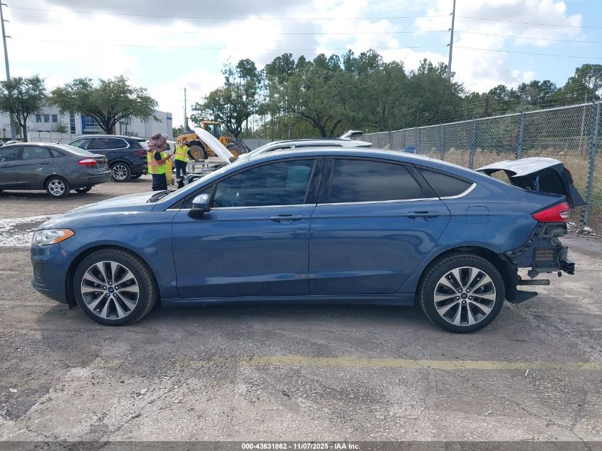 2019 Ford Fusion Se VIN: 3FA6P0T91KR268662 Lot: 43631862