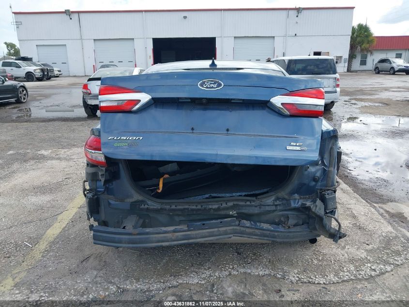 2019 Ford Fusion Se VIN: 3FA6P0T91KR268662 Lot: 43631862