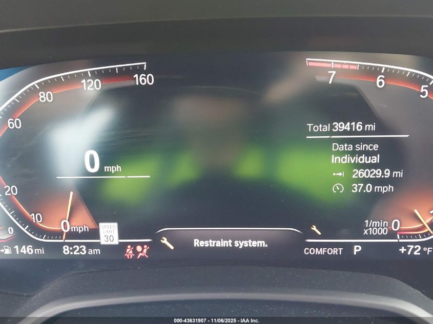 2020 BMW X5 Sdrive40I VIN: 5UXCR4C09L9D16648 Lot: 43631907