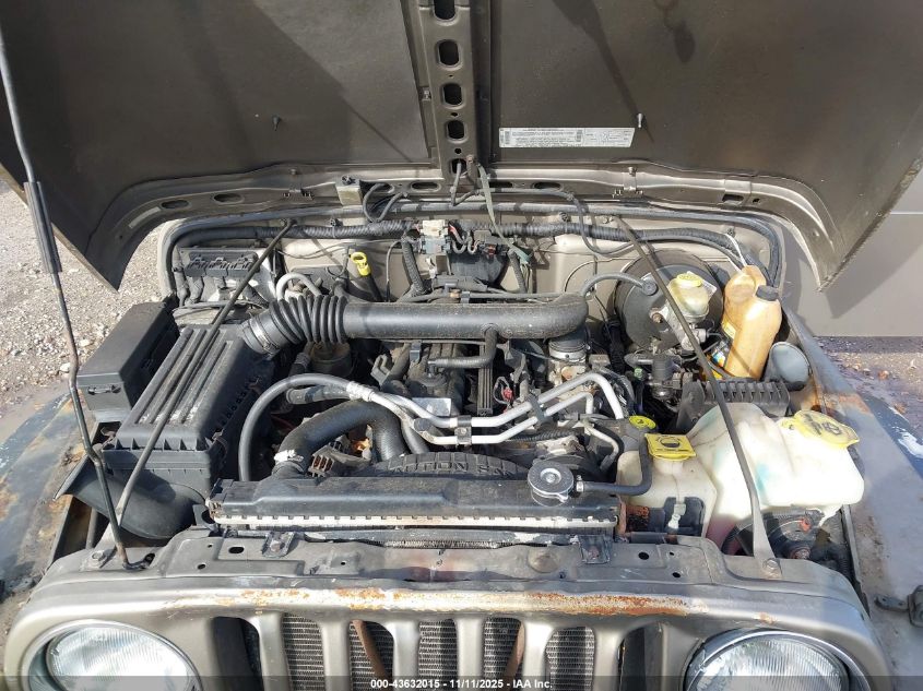 2003 Jeep Wrangler X VIN: 1J4FA39S63P307028 Lot: 43632015