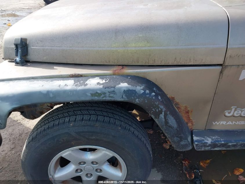 2003 Jeep Wrangler X VIN: 1J4FA39S63P307028 Lot: 43632015