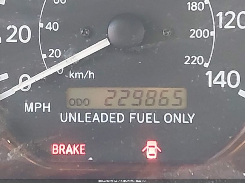 1999 Toyota Camry Le VIN: JT2BG22K4X0347798 Lot: 43632024