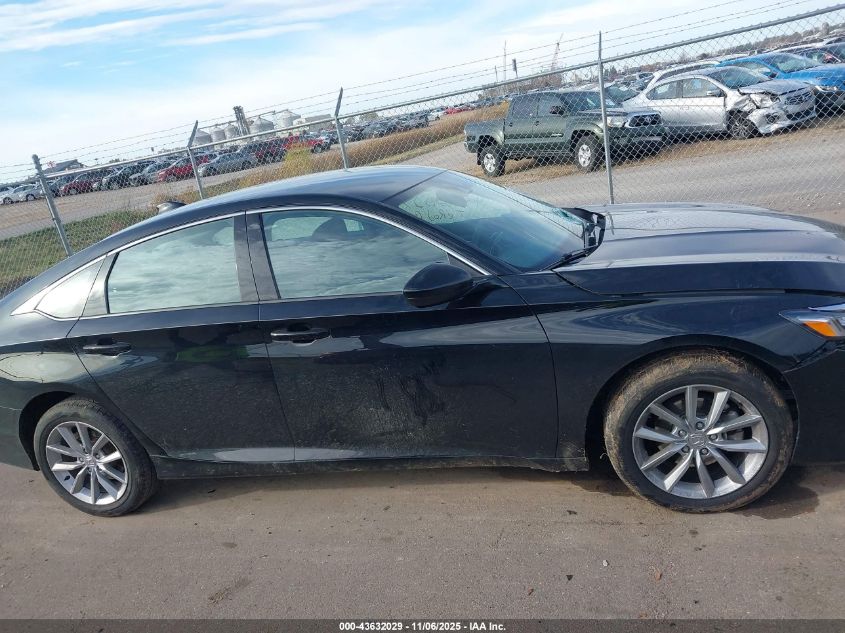 2022 Honda Accord Lx VIN: 1HGCV1F12NA021682 Lot: 43632029