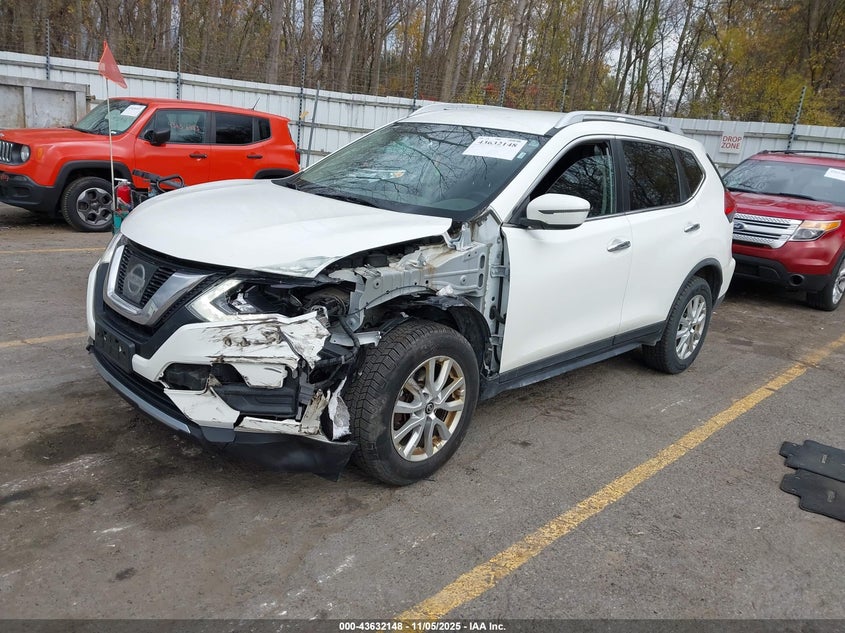 2017 Nissan Rogue Sv VIN: JN8AT2MV1HW028027 Lot: 43632148