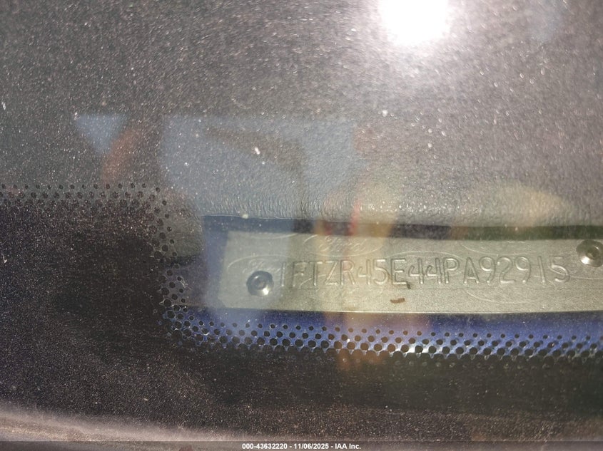 2004 Ford Ranger Edge/Tremor/Xlt VIN: 1FTZR45E44PA92915 Lot: 43632220