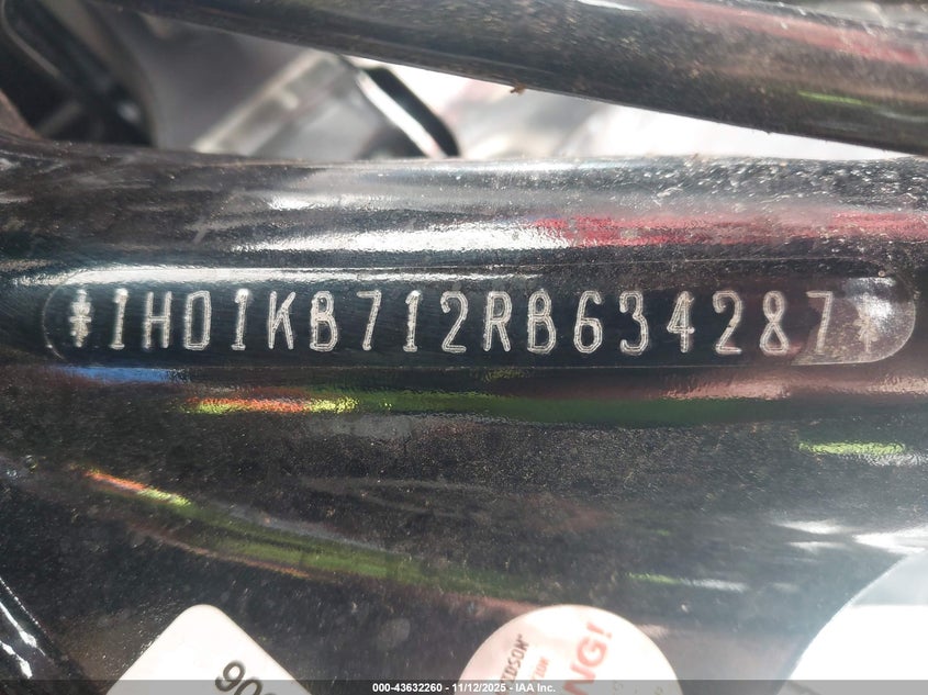 2024 Harley-Davidson Flhx VIN: 1HD1KB712RB634287 Lot: 43632260