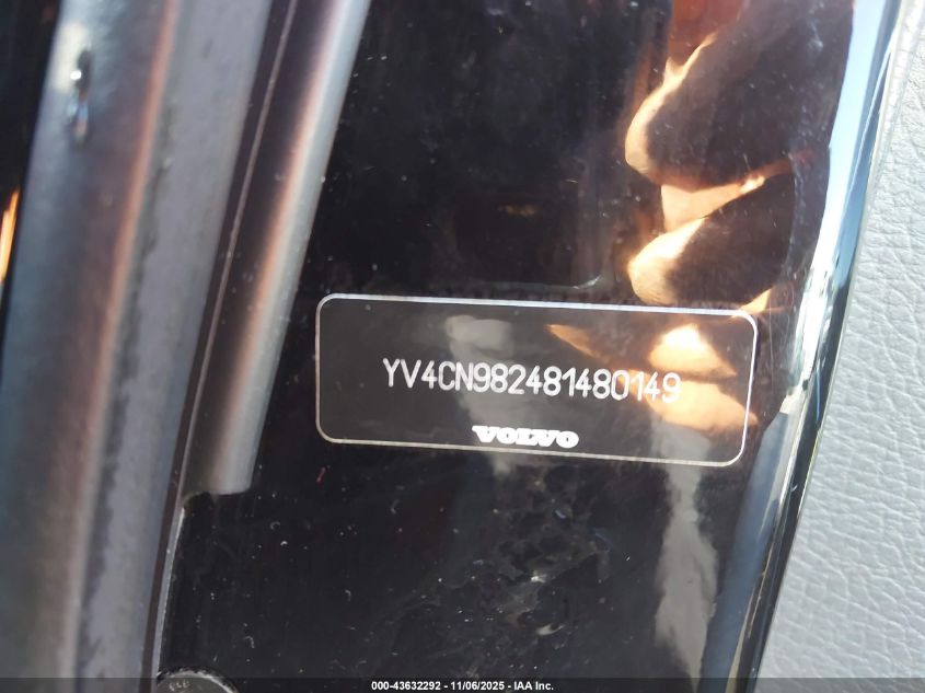 2008 Volvo Xc90 3.2 VIN: YV4CN982481480149 Lot: 43632292