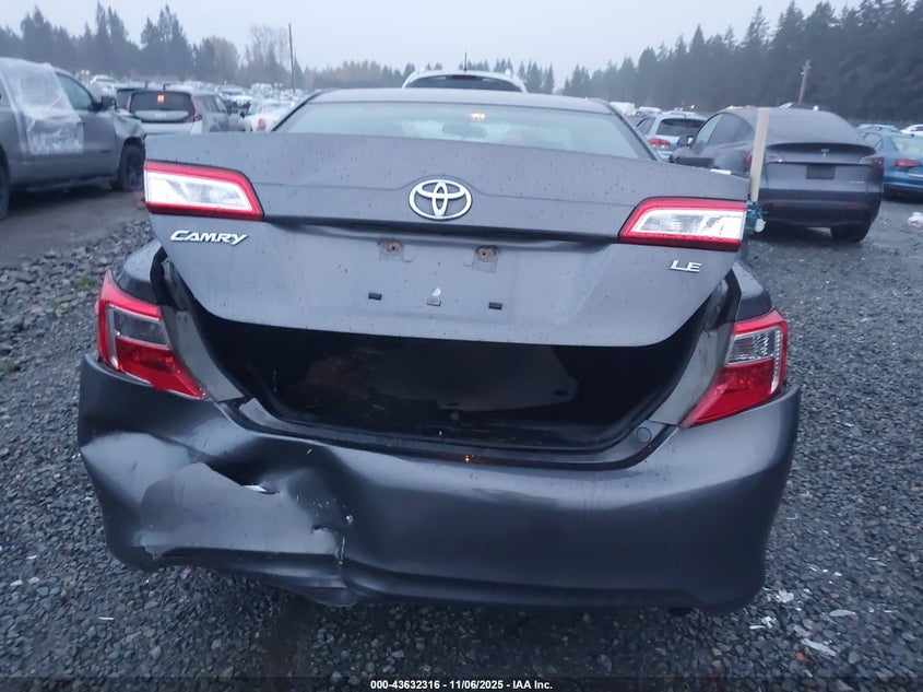 2013 TOYOTA CAMRY LE 4T4BF1FK5DR286918
