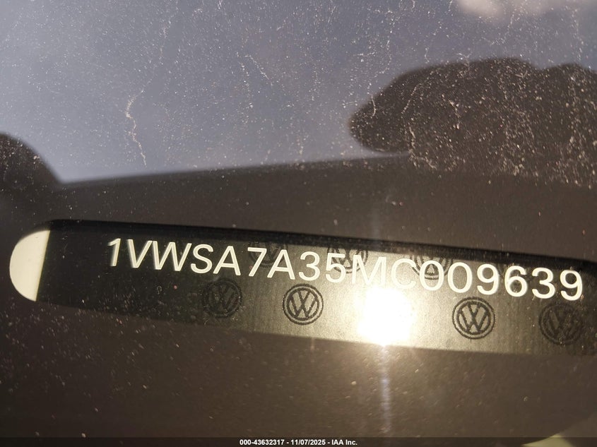 2021 VOLKSWAGEN PASSAT 2.0T SE 1VWSA7A35MC009639