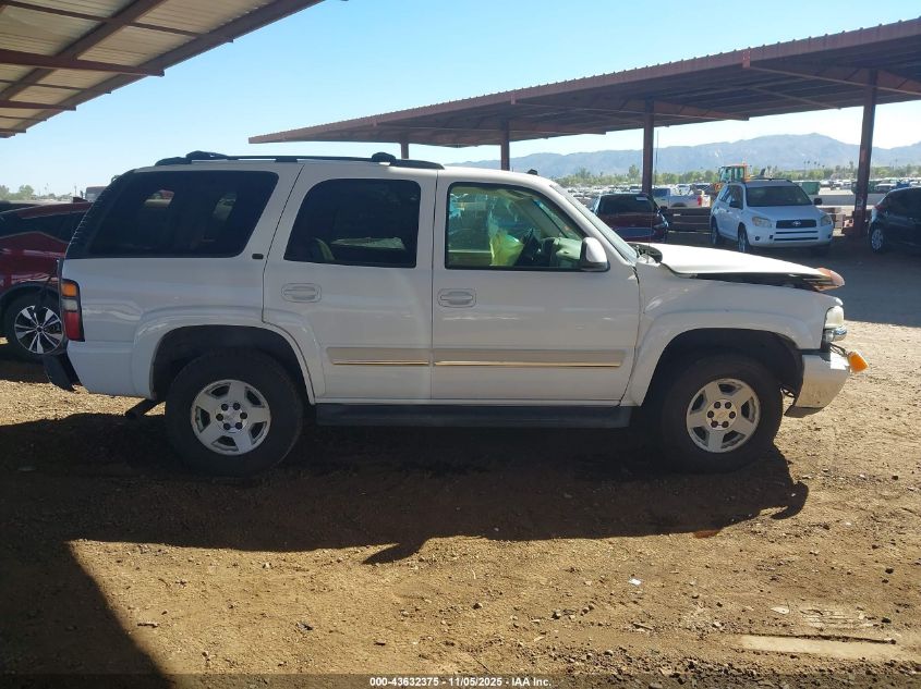 2005 Chevrolet Tahoe Lt VIN: 1GNEK13T15R250028 Lot: 43632375