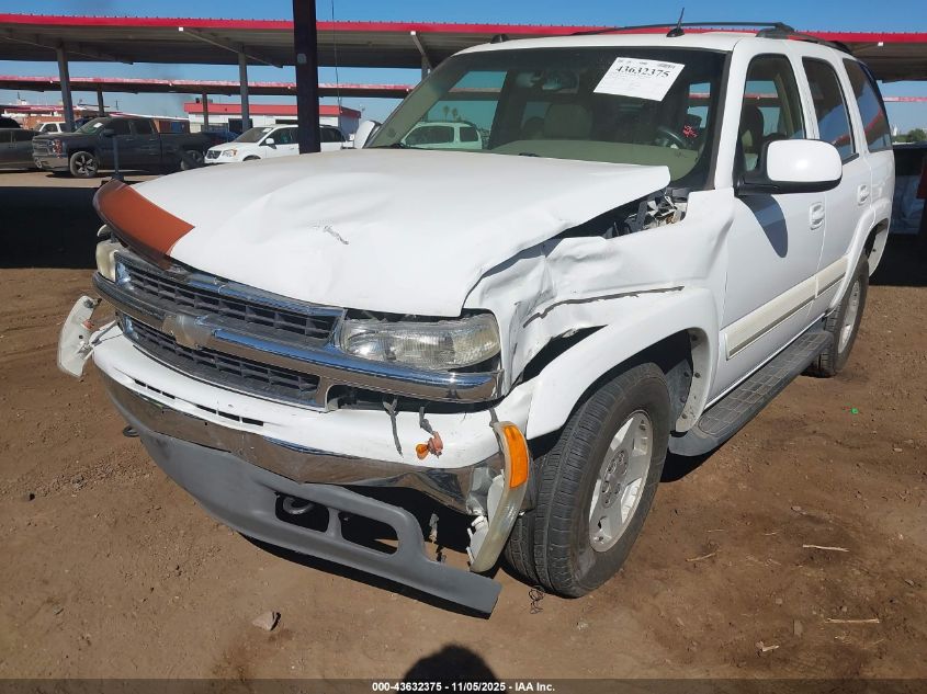 2005 Chevrolet Tahoe Lt VIN: 1GNEK13T15R250028 Lot: 43632375