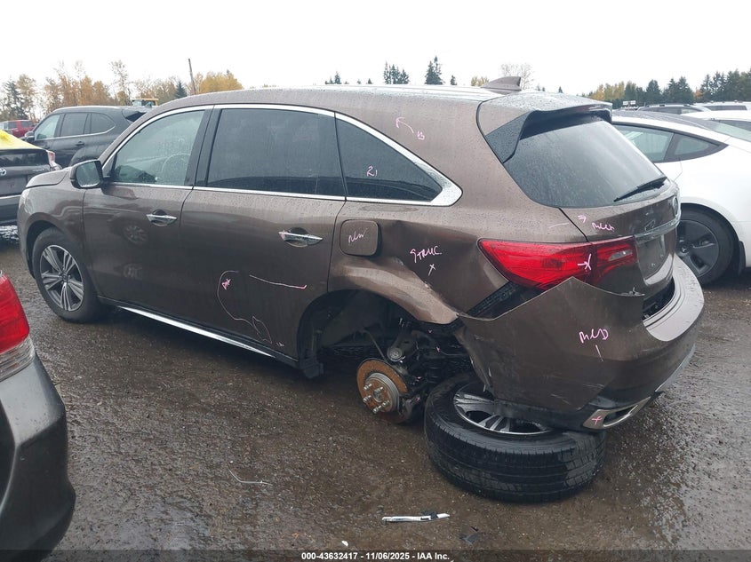 2019 Acura Mdx Standard VIN: 5J8YD4H3XKL028341 Lot: 43632417