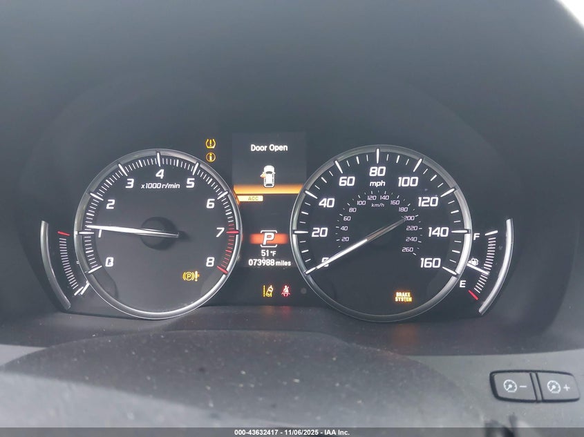 2019 Acura Mdx Standard VIN: 5J8YD4H3XKL028341 Lot: 43632417