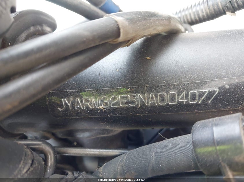 2022 Yamaha Mt07 VIN: JYARM32E5NA004077 Lot: 43632427