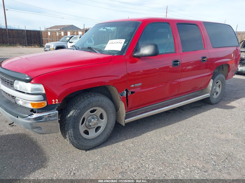 2000 Chevrolet Suburban 1500 VIN: 3GNFK16T1YG137040 Lot: 43632534