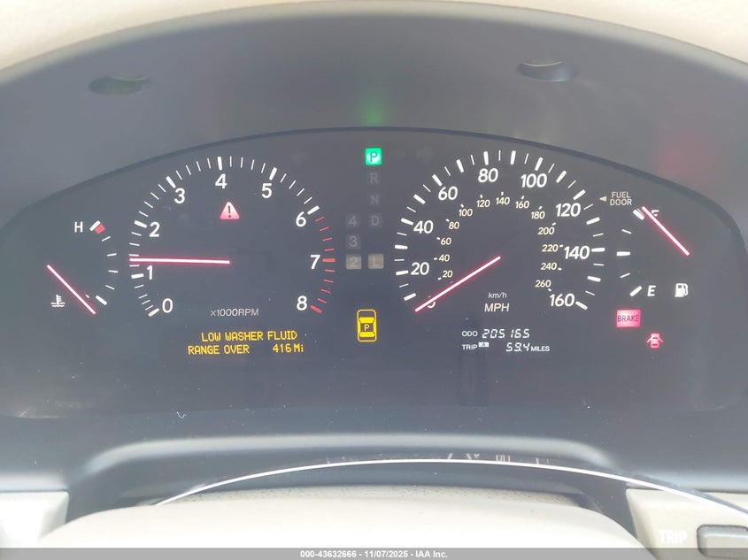 2003 Lexus Ls 430 VIN: JTHBN30F630096297 Lot: 43632666