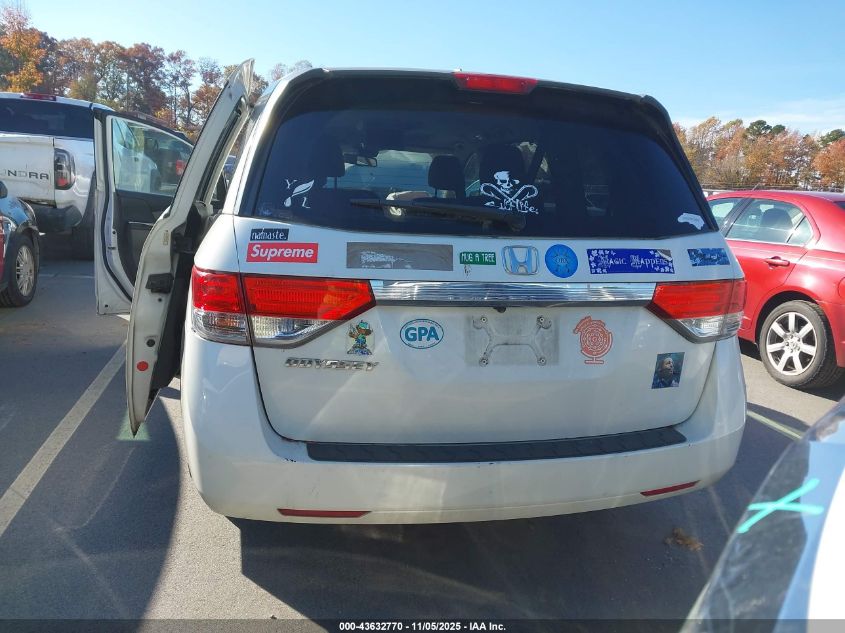 2015 Honda Odyssey Ex-L VIN: 5FNRL5H62FB008387 Lot: 43632770