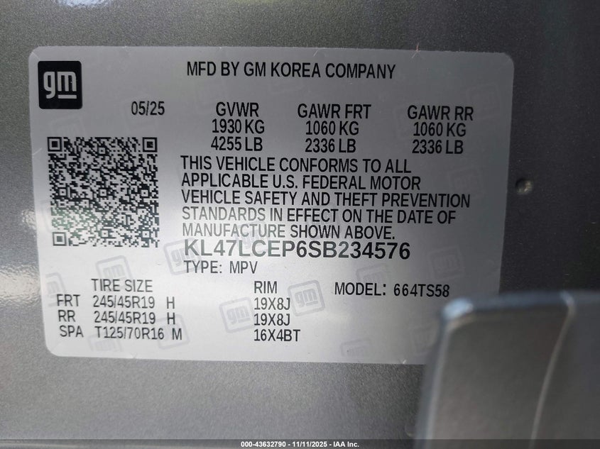 2025 BUICK ENVISTA AVENIR FWD KL47LCEP6SB234576