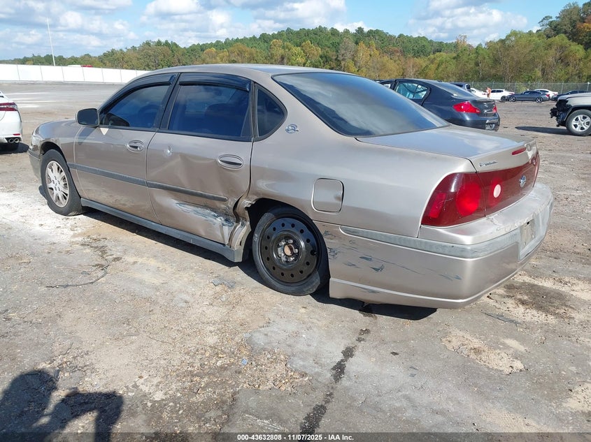 2002 Chevrolet Impala VIN: 2G1WF55E729283265 Lot: 43632808
