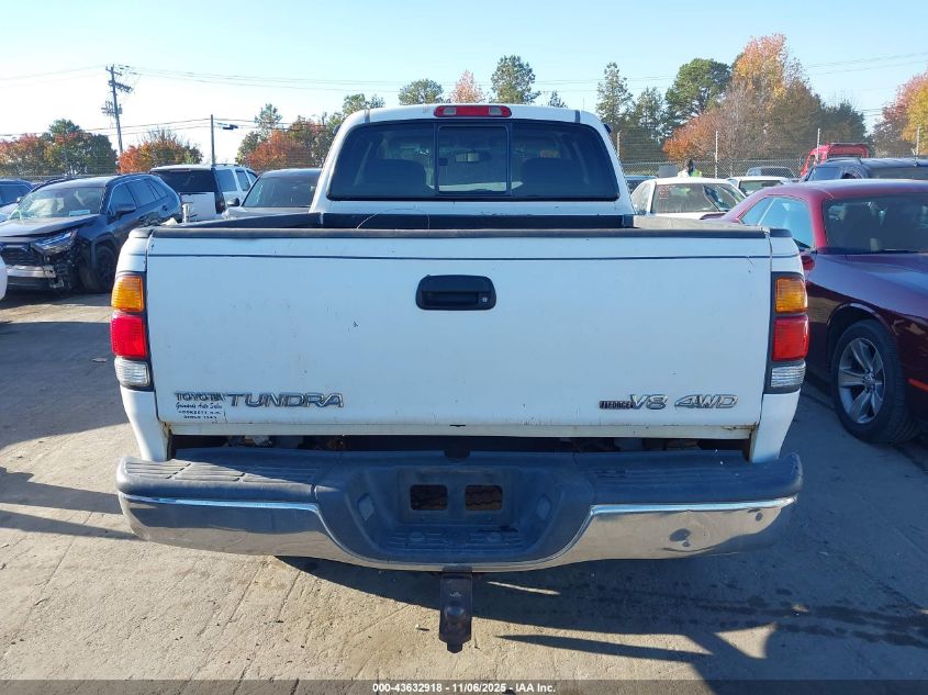 2002 Toyota Tundra Sr5 V8 VIN: 5TBBT44182S267017 Lot: 43632918
