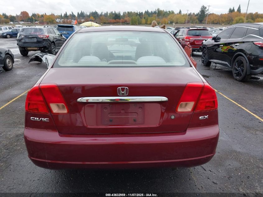 2002 Honda Civic Ex VIN: 2HGES26752H507198 Lot: 43632959