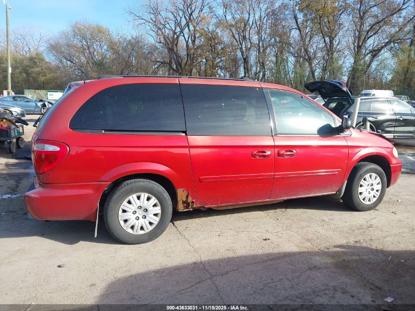 2005 Chrysler Town & Country Lx VIN: 2C4GP44R25R103041 Lot: 43633031