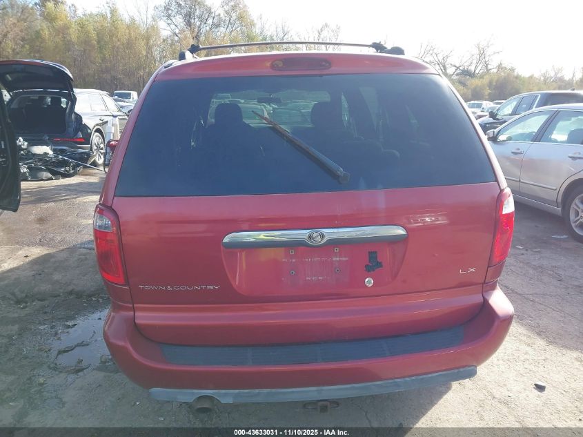 2005 Chrysler Town & Country Lx VIN: 2C4GP44R25R103041 Lot: 43633031