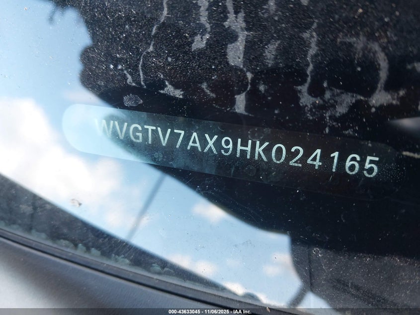 2017 VOLKSWAGEN TIGUAN 2.0T SPORT - WVGTV7AX9HK024165