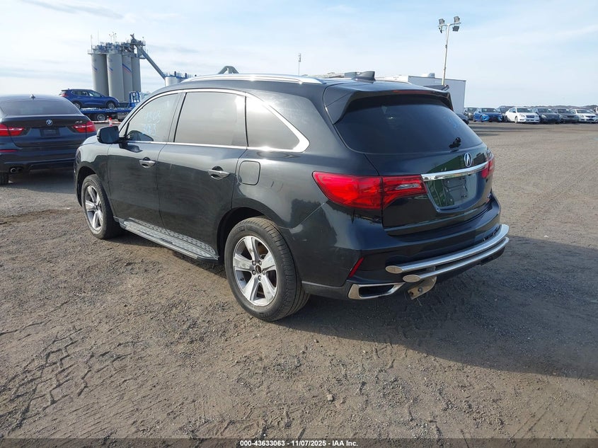 2017 Acura Mdx Technology Package VIN: 5FRYD4H58HB022225 Lot: 43633063