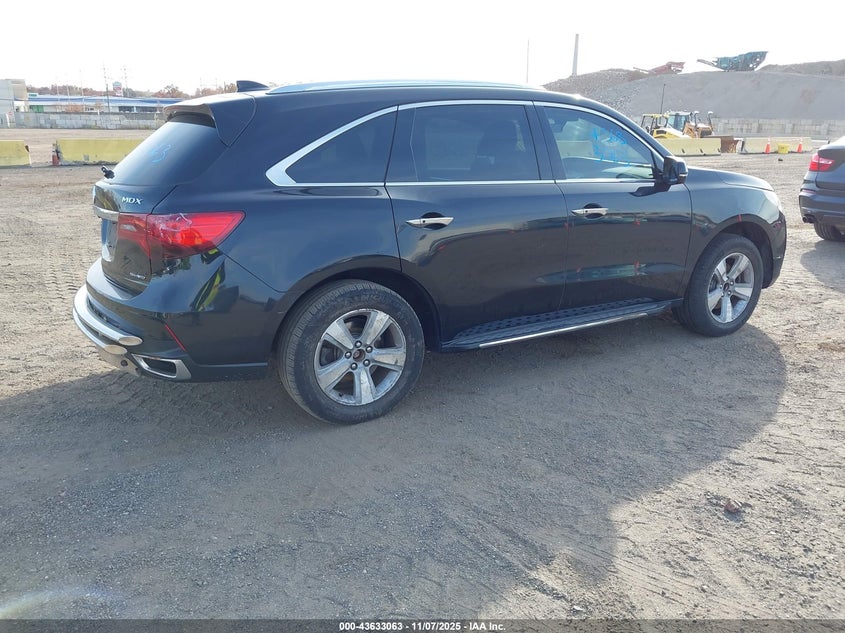 2017 Acura Mdx Technology Package VIN: 5FRYD4H58HB022225 Lot: 43633063