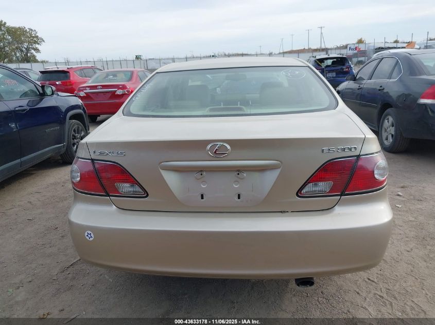 2003 Lexus Es 300 VIN: JTHBF30G236008283 Lot: 43633178