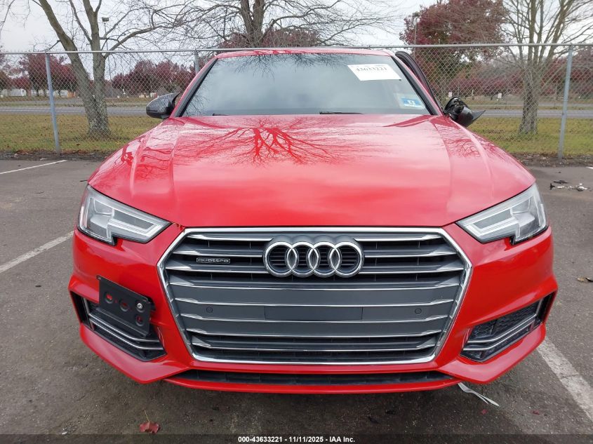 2017 Audi A4 2.0T Premium VIN: WAUENAF46HN012558 Lot: 43633221