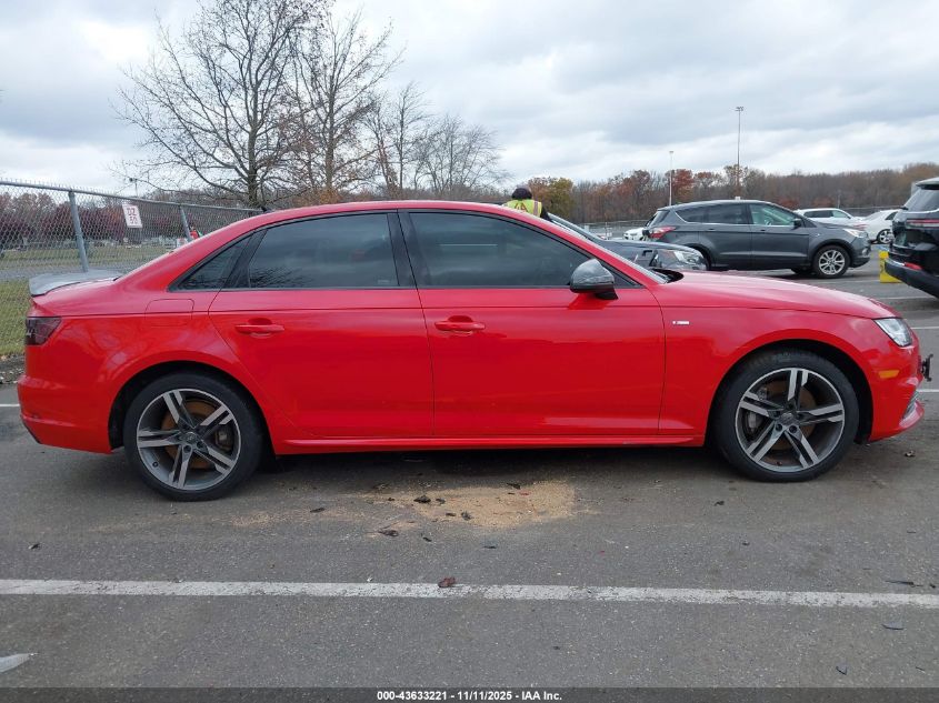 2017 Audi A4 2.0T Premium VIN: WAUENAF46HN012558 Lot: 43633221
