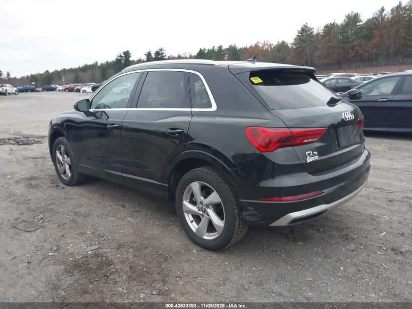 2020 Audi Q3 Premium 45 Tfsi Quattro Tiptronic VIN: WA1AECF31L1025927 Lot: 43633393