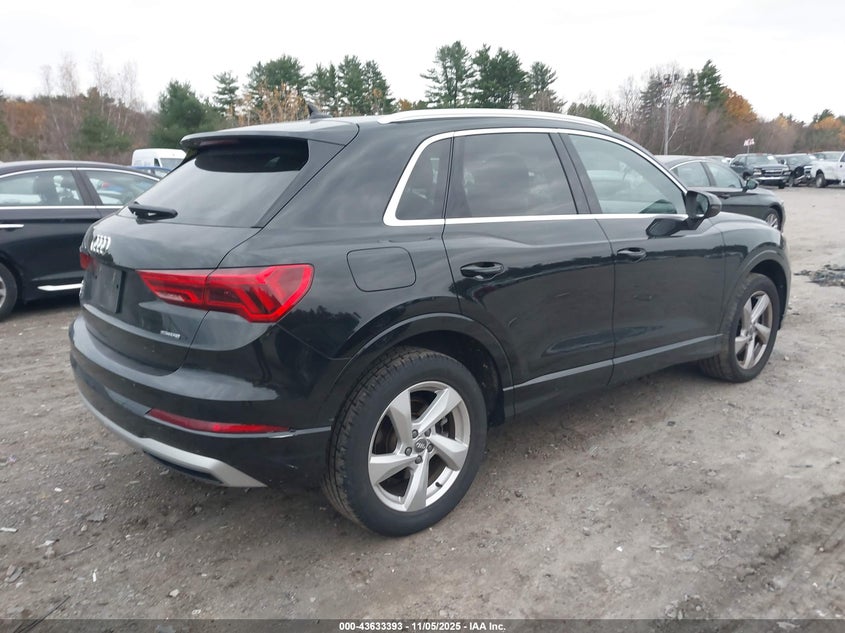 2020 Audi Q3 Premium 45 Tfsi Quattro Tiptronic VIN: WA1AECF31L1025927 Lot: 43633393