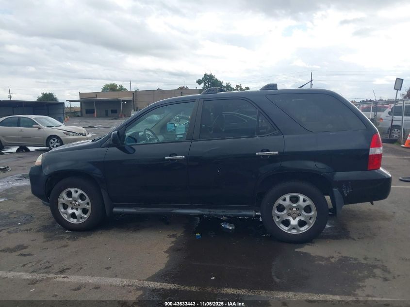 2002 Acura Mdx Touring VIN: 2HNYD18602H507754 Lot: 43633443