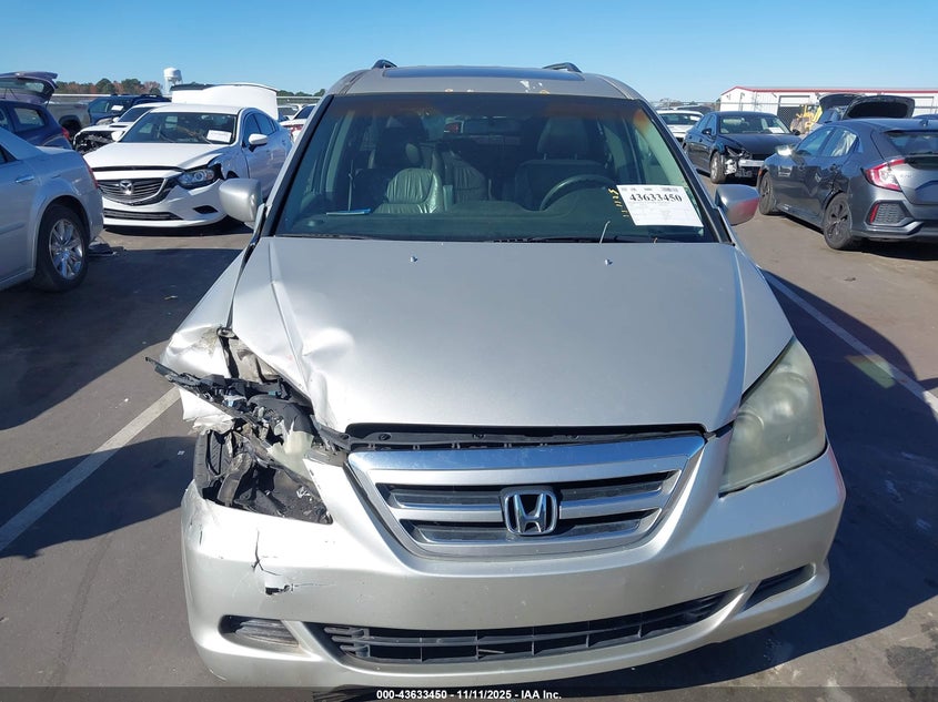 2005 Honda Odyssey Ex-L VIN: 5FNRL38655B036820 Lot: 43633450