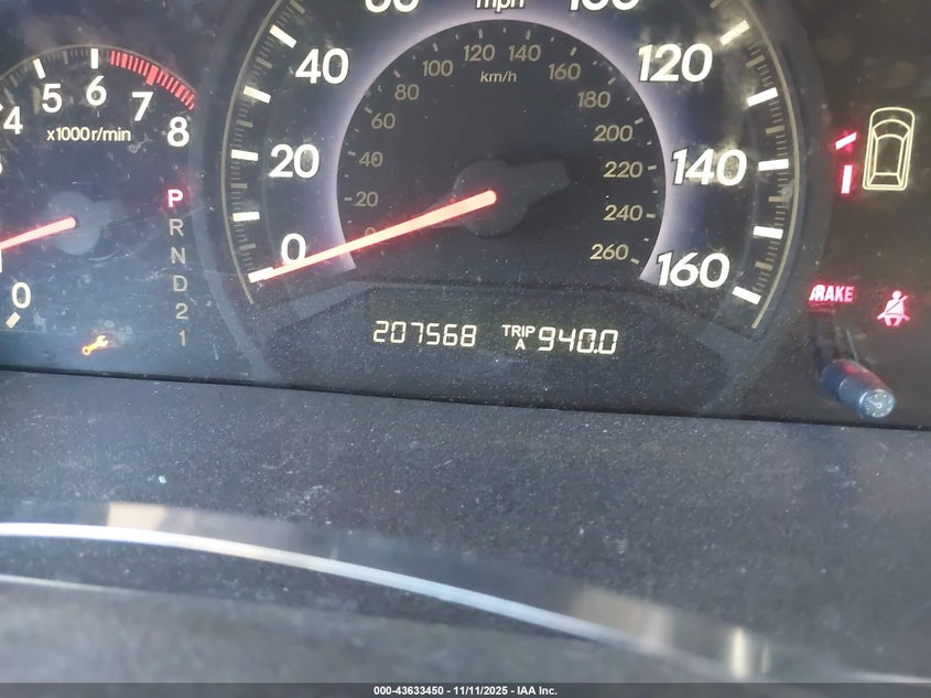 2005 Honda Odyssey Ex-L VIN: 5FNRL38655B036820 Lot: 43633450